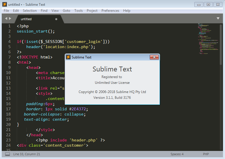 Sublime Text 3.1.1 build 3176 (x64 &amp; x86) + Patch
